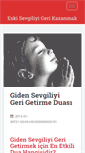Mobile Screenshot of eskisevgiliyigerikazanmak.net